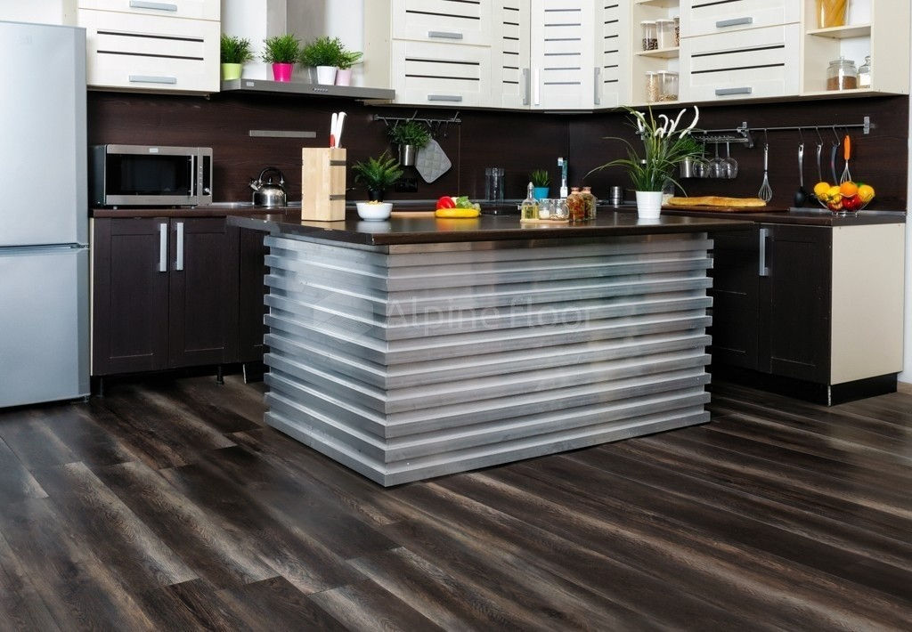 Кварцвиниловая плитка "Alpine Floor" Орех Темный  (1219*184*2мм) — купить в Юрге