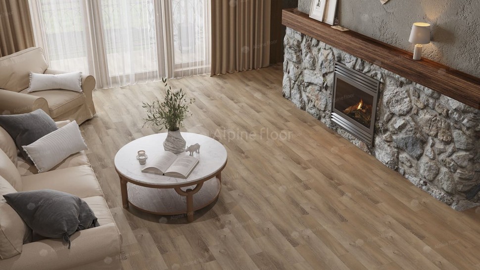 Виниловая плитка "Alpine Floor" Parquet LVT Дуб Синистра (590*118*2,5 мм) — купить в Юрге
