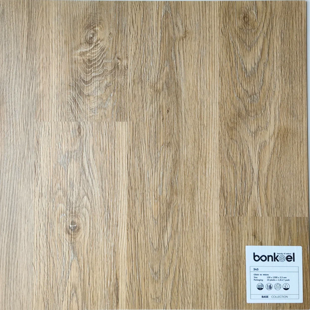 Плитка ПВХ "Bonkeel" Base New 343 (1220*150*3,5 мм) — купить в Юрге