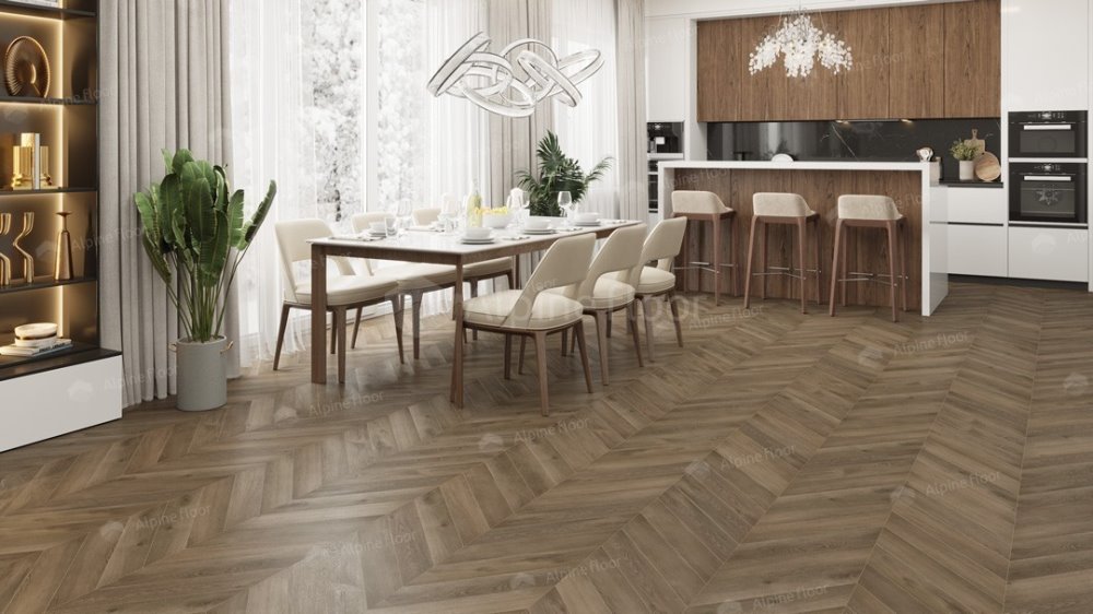LVT плитка "Alpine Floor" Дуб Насыщенный (555*127*2,5 мм) — купить в Юрге