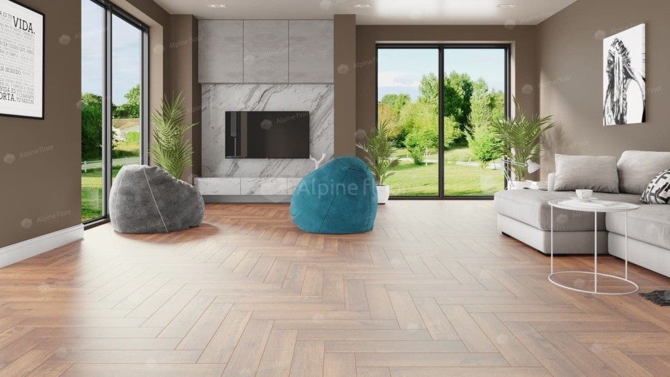 Виниловая плитка "Alpine Floor" Parquet LVT Дуб Royal (590*118*2,5 мм) — купить в Юрге