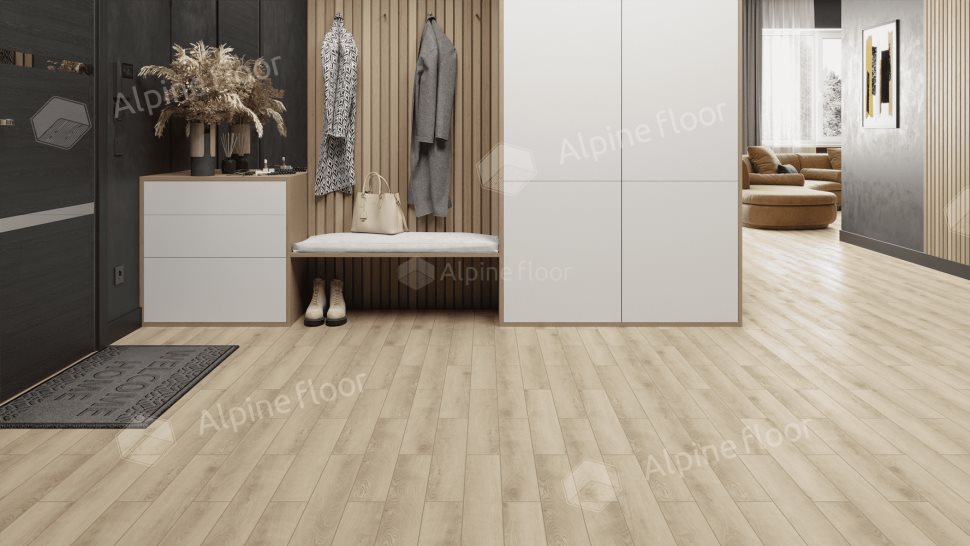 Ламинат "Alpine Floor" Herringbone 12 PRO Дуб Орлеан (606*101*12 мм) — купить в Юрге