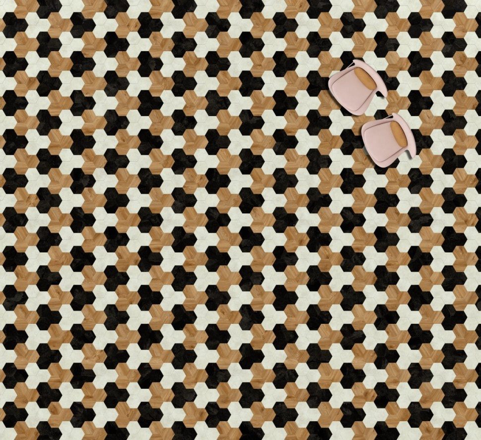 Виниловая плитка "Moduleo" Moods Hexagon 354 (226,32*196*2,5 мм) — купить в Юрге