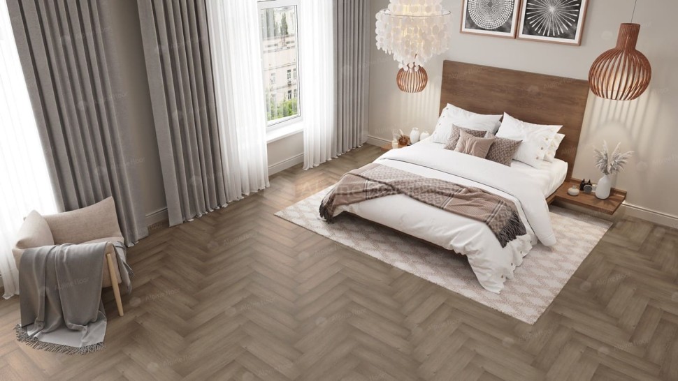 Виниловая плитка "Alpine Floor" Parquet LVT Дуб Насыщенный (590*118*2,5 мм) — купить в Юрге