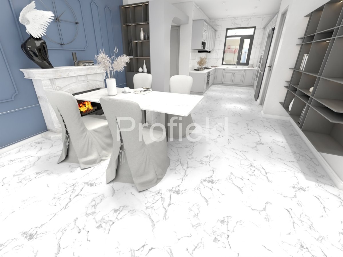 HSPC ламинат "Profield" Камень белый (610*305*5,5 мм) — купить в Юрге