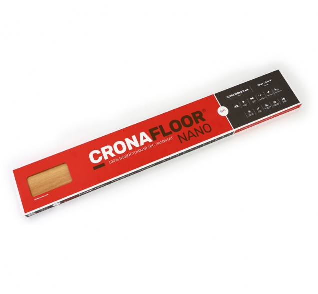 SPC ламинат "CronaFloor" Nano 4V Клен (1200*180*3,5 мм) — купить в Юрге