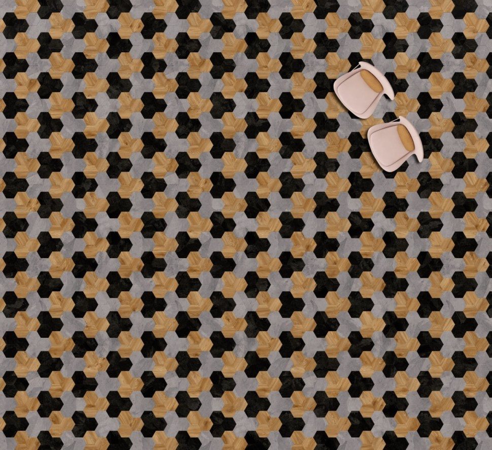 Виниловая плитка "Moduleo" Moods Hexagon 353 (226,32*196*2,5 мм) — купить в Юрге