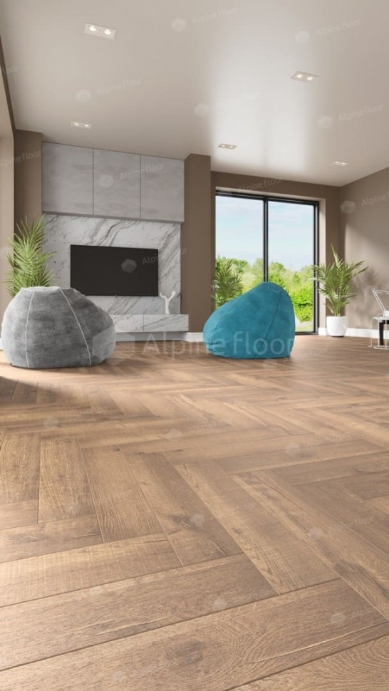 Виниловая плитка "Alpine Floor" Parquet LVT Дуб Royal (590*118*2,5 мм) — купить в Юрге