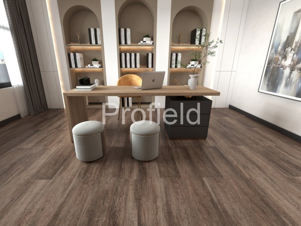 HSPC ламинат "Profield" Дуб темный (1200*228*5,5 мм) — купить в Юрге