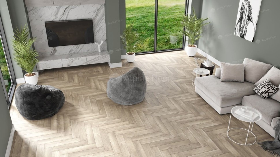 Виниловая плитка "Alpine Floor" Parquet LVT Дуб Натуральный Отбеленный (590*118*2,5 мм) — купить в Юрге