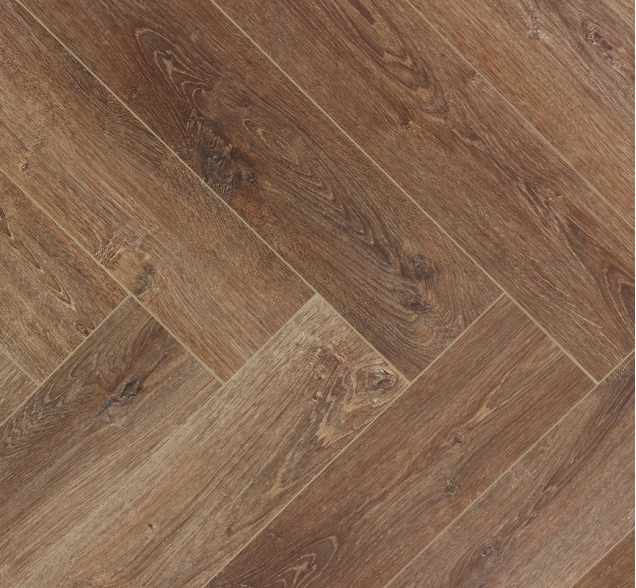 Виниловый ламинат SPC "Cronafloor" Herringbone Дуб Тулуза (640*128*4,5 мм) — купить в Юрге