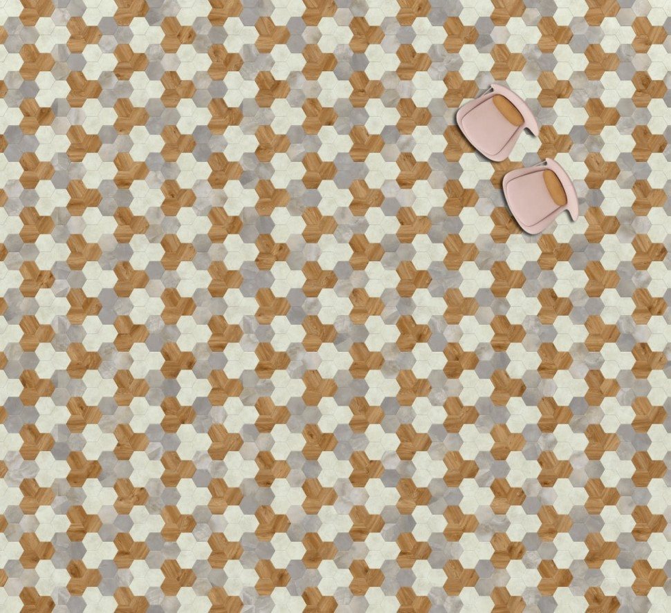 Виниловая плитка "Moduleo" Moods Hexagon 351 (226,32*196*2,5 мм) — купить в Юрге
