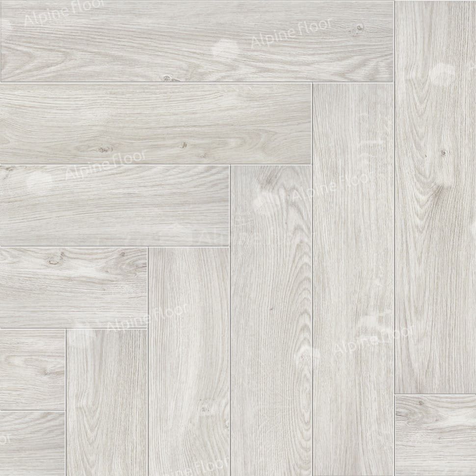 Виниловая плитка "Alpine Floor" Parquet LVT Снежный (590*118*2,5 мм) — купить в Юрге