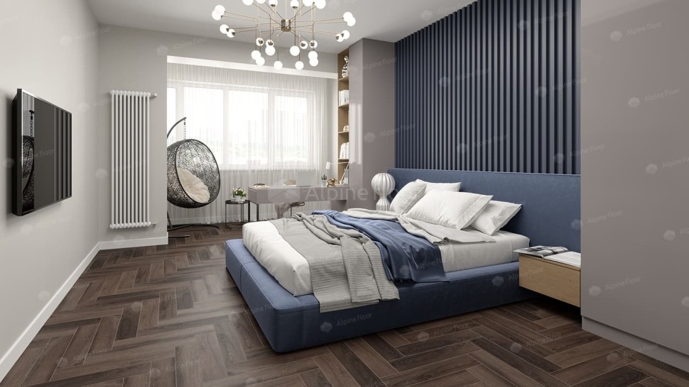 Виниловая плитка "Alpine Floor" Parquet LVT Фафнир (590*118*2,5 мм) — купить в Юрге