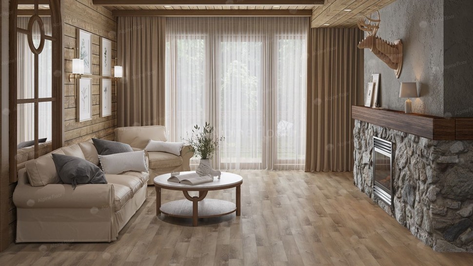 Виниловая плитка "Alpine Floor" Parquet LVT Дуб Синистра (590*118*2,5 мм) — купить в Юрге