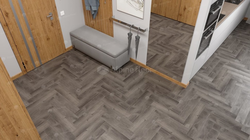 Виниловая плитка "Alpine Floor" Parquet LVT Дуб Мерга (590*118*2,5 мм) — купить в Юрге