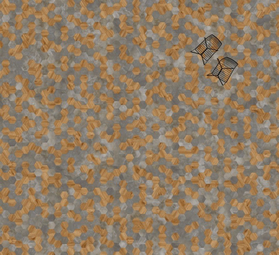 Виниловая плитка "Moduleo" Moods Hexagon 323 (226,32*196*2,5 мм) — купить в Юрге