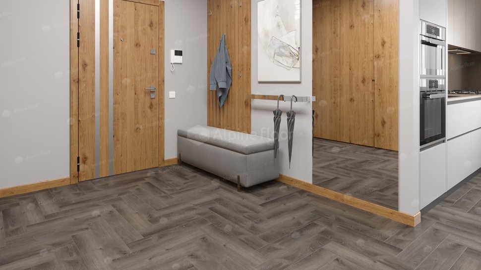 Виниловая плитка "Alpine Floor" Parquet LVT Дуб Мерга (590*118*2,5 мм) — купить в Юрге