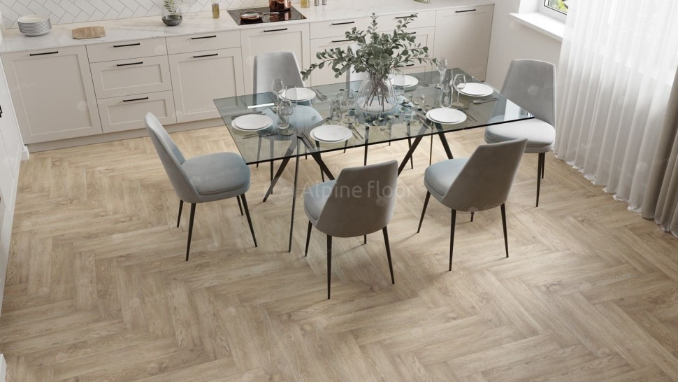 Виниловая плитка "Alpine Floor" Parquet LVT Дуб Ваниль Селект (590*118*2,5 мм) — купить в Юрге
