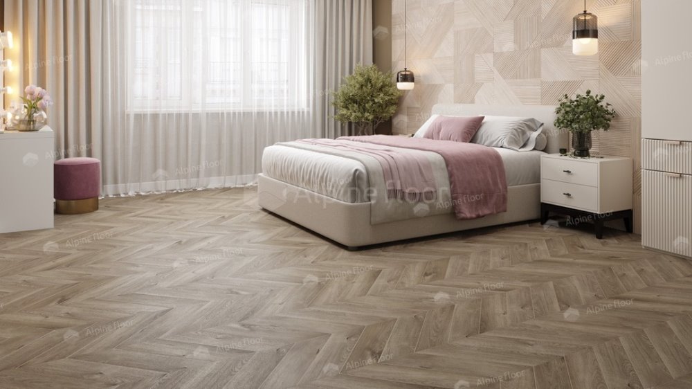 LVT плитка "Alpine Floor" Дуб Натуральный Отбеленный (555*127*2,5 мм) — купить в Юрге