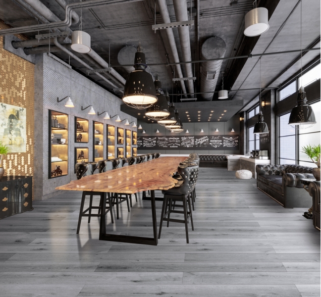 SPC ламинат "CronaFloor" Wood 4V Дуб Серый (1200*180*4 мм) — купить в Юрге