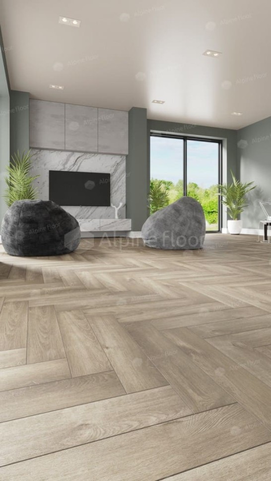 Виниловая плитка "Alpine Floor" Parquet LVT Дуб Натуральный Отбеленный (590*118*2,5 мм) — купить в Юрге