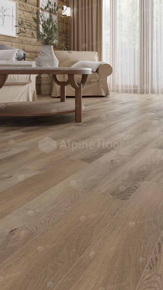 Виниловая плитка "Alpine Floor" Parquet LVT Дуб Синистра (590*118*2,5 мм) — купить в Юрге