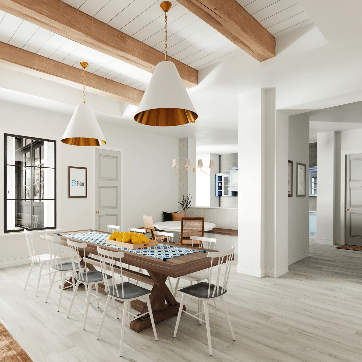 SPC плитка для пола Дуб Ледяной (1220*180*4 мм) — купить в Юрге