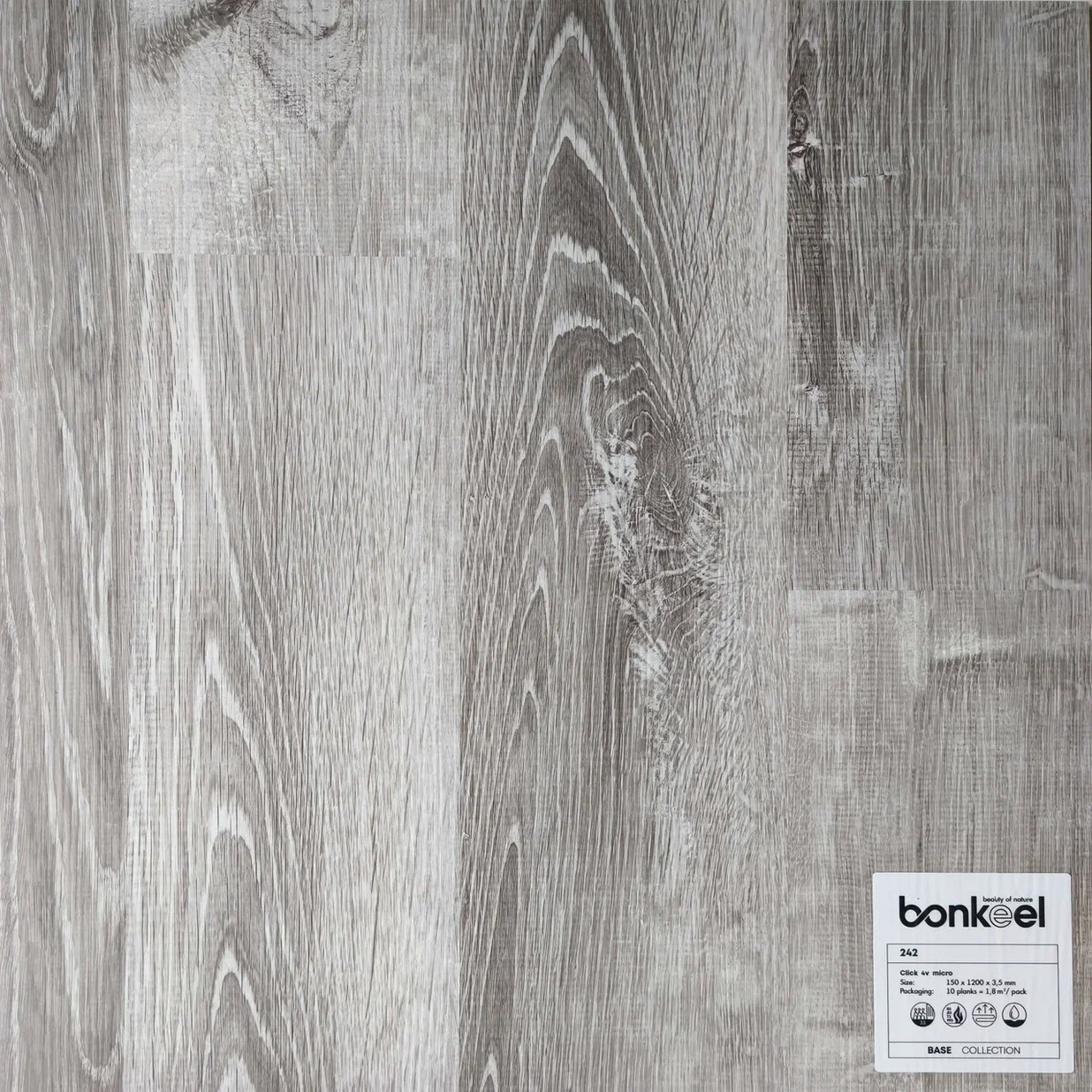 Плитка ПВХ "Bonkeel" Base New 242 (1220*150*3,5 мм) — купить в Юрге