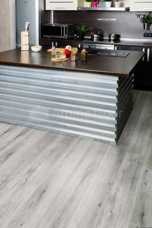 Замковая ПВХ плитка "Alpine Floor" Ясень Серый  (1220*183*4мм) — купить в Юрге