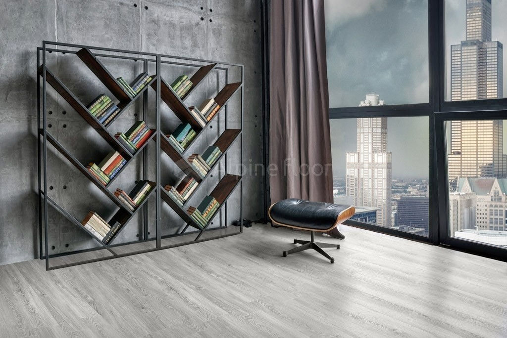 Замковая ПВХ плитка Секвойя Снежная  (1219*184*3,2мм) — купить в Юрге