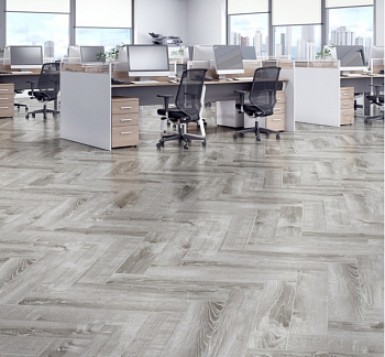 Виниловый ламинат SPC "Cronafloor" Herringbone Дуб Страсбург (640*128*4,5 мм) — фото и характеристики