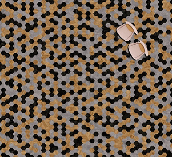 Виниловая плитка "Moduleo" Moods Hexagon 343 (226,32*196*2,5 мм) — фото и характеристики