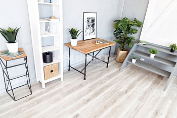 Замковая ПВХ плитка "Alpine Floor" Дуб выбеленный  (1220*183*4мм) — фото и характеристики